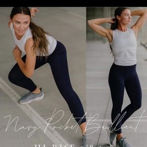 Zyia Navy Brilliant Hi-Rise 7/8